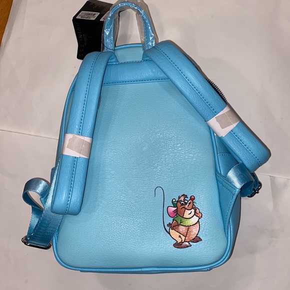 Loungefly faux-leather Cinderella Disney Backpack Gus Prince Bag - Picture 4 of 17